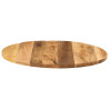Tablero de mesa redondo madera maciza mango rugosa Ø 90x3.8 cm 4