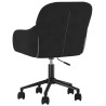 Silla de oficina giratoria de terciopelo negro 5