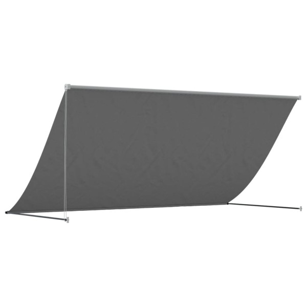Toldo retrátil 300x150 cm tecido e aço antracite M 5