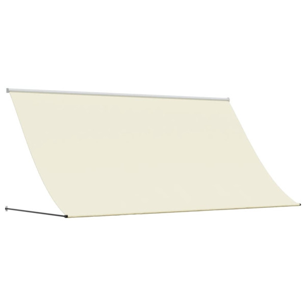 Toldo retrátil 300x150 cm tecido e aço cor creme M 2