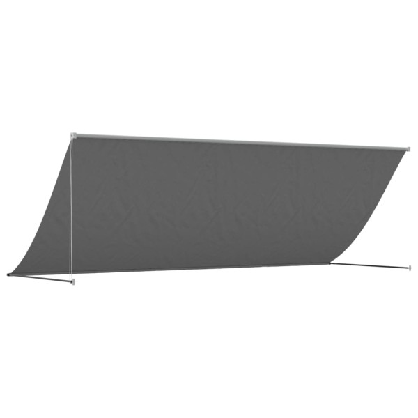 Toldo retrátil 400x150 cm tecido e aço antracite M 5