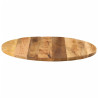Tablero de mesa redondo madera maciza mango rugosa Ø 90x2.5 cm 4