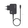 Cargador gan de pared aisens asch-1pd65wl033-bk/ 1xusb tipo-c + cable 1.8m/ 65w 4