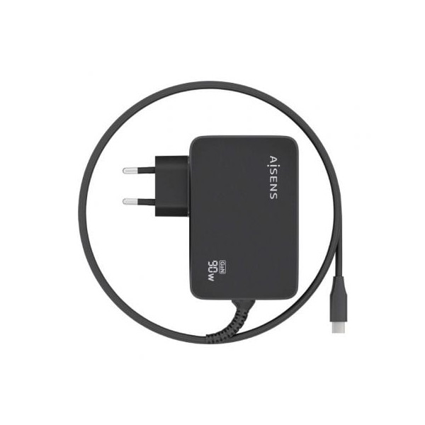 Cargador Gan de Pared Aisens ASCH-1PD90WL034-BK negro M 3