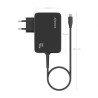 Cargador gan de pared aisens asch-1pd90wl034-bk/ 1xusb tipo-c + cable 1.8m/ 90w 4