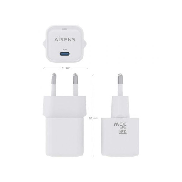 Cargador de pared aisens asch-35w1p022-w/ 1xusb tipo-c/ 35w M 4