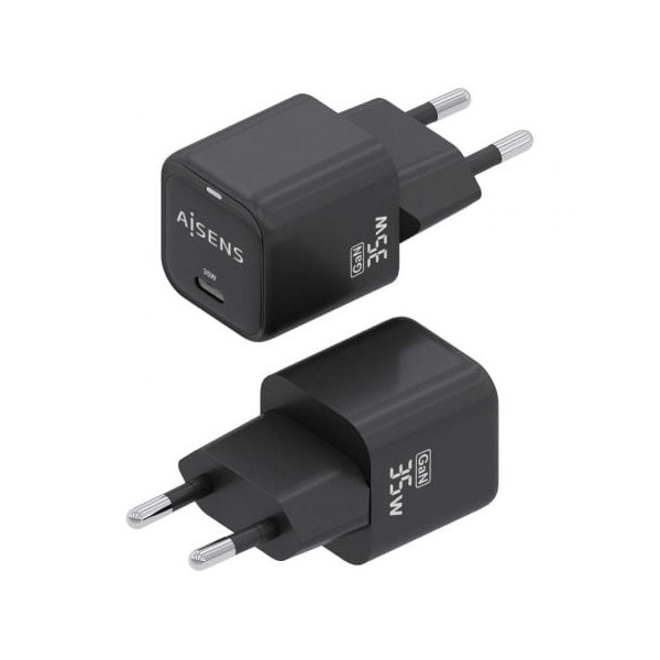 Cargador de pared aisens asch-35w1p023-bk/ 1xusb tipo-c/ 35w M 3