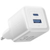 Cargador gan de pared vention feqw0-eu/ 1xusb tipo-c/ 1xusb/ 30w 1