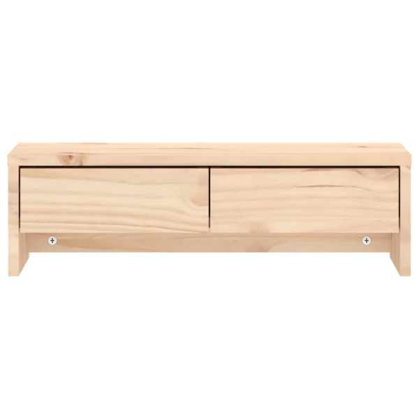Soporte para monitor madera maciza de pino 50x27x15 cm M 5