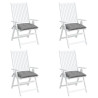 Almofadões de cadeira 4 pcs 50x50x7 cm tecido oxford cinzento 3