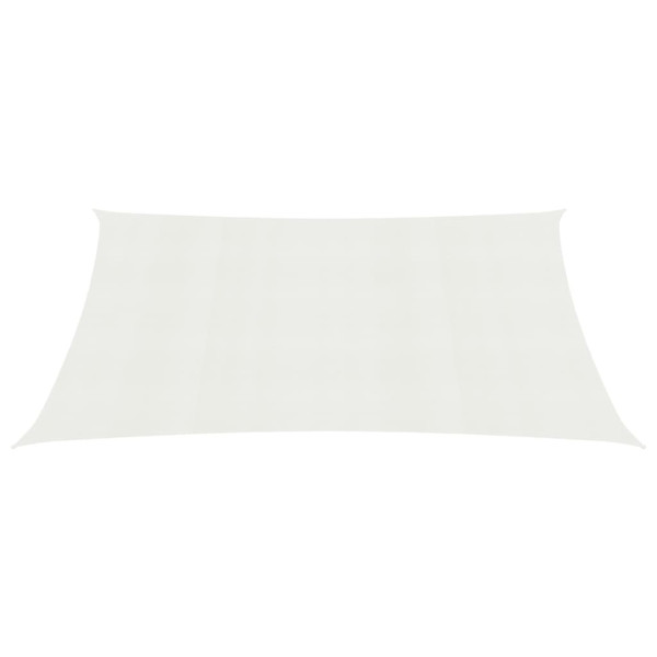 Para-sol estilo vela 160 g/m² 3.5x5 m PEAD branco M 2