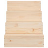 Escalera para mascotas madera maciza de pino 40x49x47 cm 4