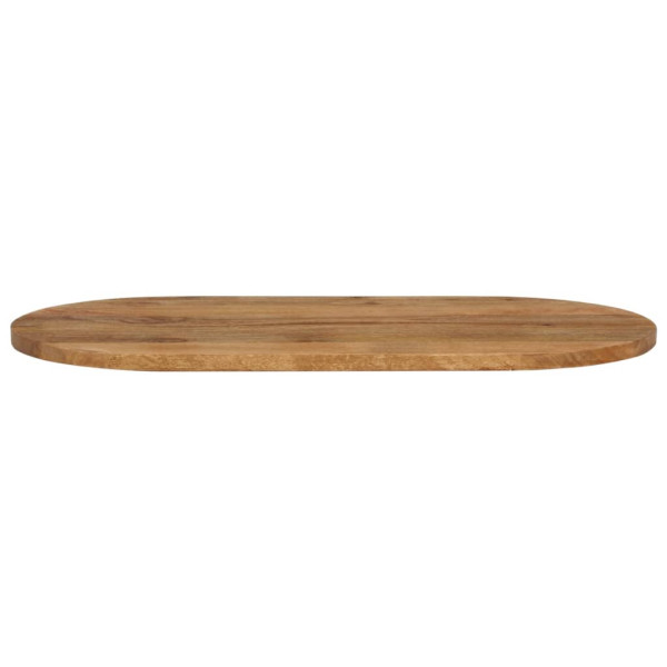 Tablero de mesa ovalado madera maciza de mango 140x50x2.5 cm M 3