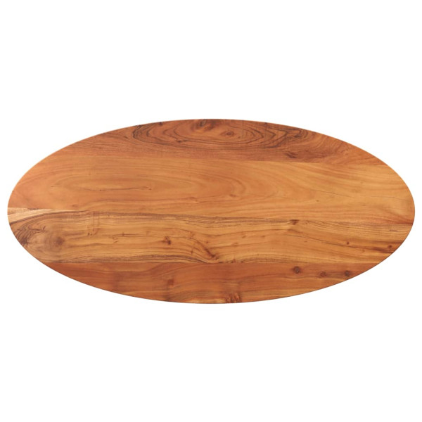 Tablero de mesa ovalado madera maciza de acacia 140x60x2.5cm D