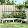 Jardinera con enrejado PP blanco 200x160x142.5 cm 1