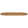 Tablero de mesa ovalado madera maciza de mango 110x40x2.5 cm 3