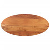 Tablero de mesa ovalado madera maciza de acacia 90x40x2.5 cm 1