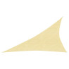 Toldo de vela HDPE beige 160 g/m² 4x5x6.8 m 1