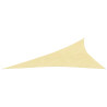 Toldo de vela HDPE beige 160 g/m² 4x5x6.8 m 2