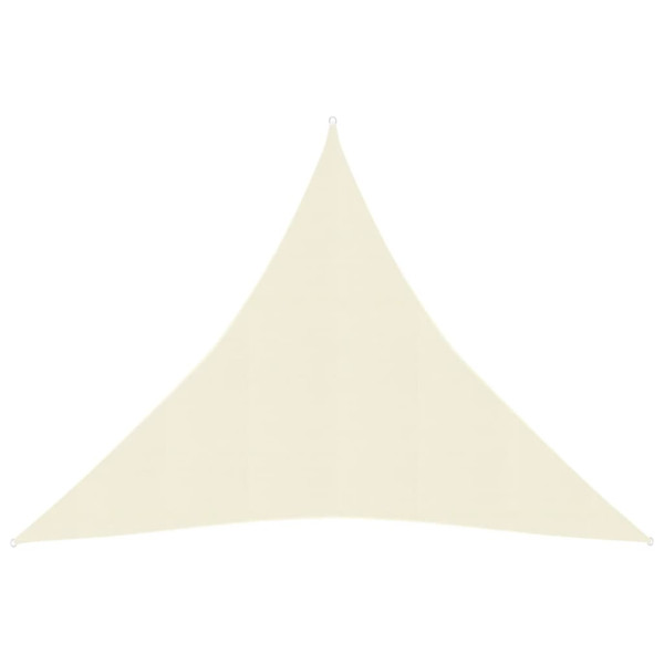 Toldo de vela HDPE crema 160 g/m² 6x6x6 m D