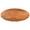 Mesa de mesa oval madeira maciça acácia 110x40x2.5 cm 1