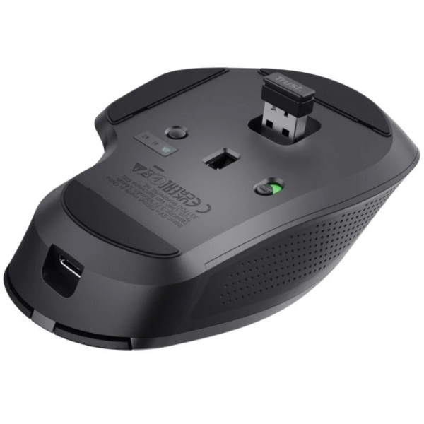 Ratón Inalámbrico por Bluetooth Trust Ozaa+ negro M 5