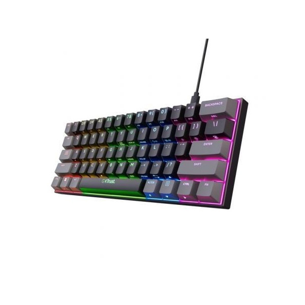 Teclado gaming mecánico trust gaming gxt 867 acira M 2