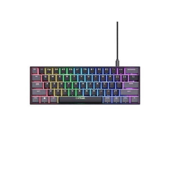 Teclado Trust Gaming GXT 867 negro D