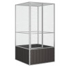 Gaiola p/ pássaros 111x107x211.5 cm aço galvanizado antracite 1