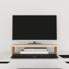 Soporte para monitor madera maciza de pino 50x27x10 cm 1
