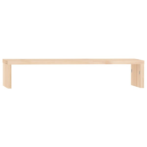 Soporte para monitor madera maciza de pino 50x27x10 cm H