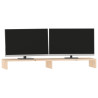 Soporte para monitor madera maciza de pino 100x27x10 cm 4