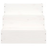 Escada p/ animais de estimação 40x37.5x35cm pinho maciço branco 4