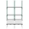 Jardinera con enrejado PP blanco 80x40x142.5 cm 3