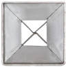 Picas de tierra 2 unidades acero galvanizado plateado 7x7x75 cm 5