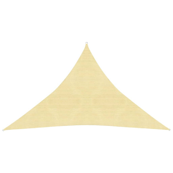 Toldo de vela HDPE beige 160 g/m² 5x5x6 m D