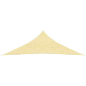 Para-sol estilo vela 160 g/m² 5x5x6 m PEAD bege H