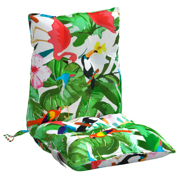 Almofadas de cadeira com encosto baixo 4 unidades de tecido Oxford multicolorido M 4