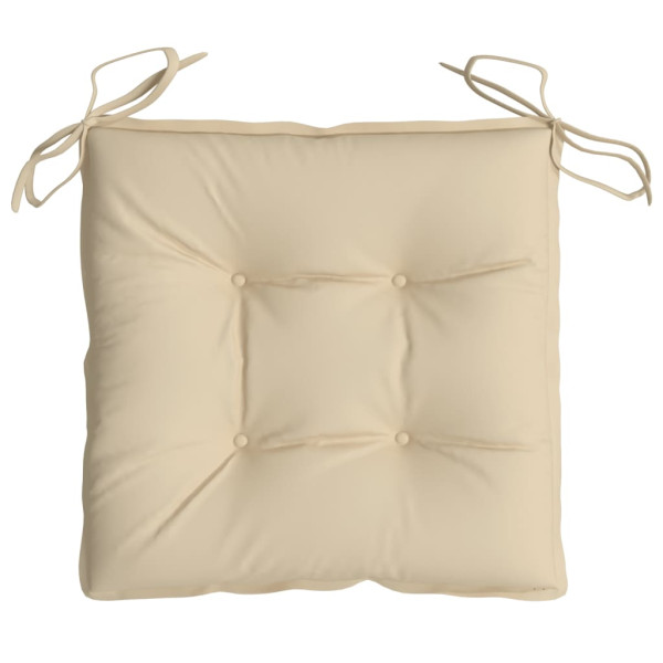 Cojines de palets de jardín 4 uds tela Oxford beige 50x50x7 cm M 5