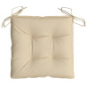 Cojines de palets de jardín 4 uds tela Oxford beige 50x50x7 cm 5
