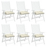 Almofadões de cadeira 6 pcs 50x50x7cm tecido oxford branco nata 3