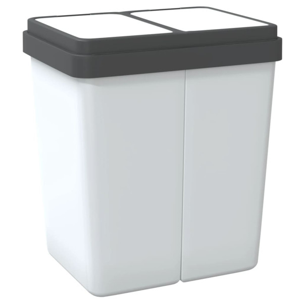 Caixote duplo 2x25 L branco M 5