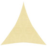 Toldo de vela HDPE beige 160 g/m² 4x5x5 m 1