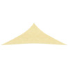 Toldo de vela HDPE beige 160 g/m² 4x5x5 m 2