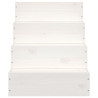 Escalera para mascotas madera maciza de pino blanco 40x49x47 cm 4
