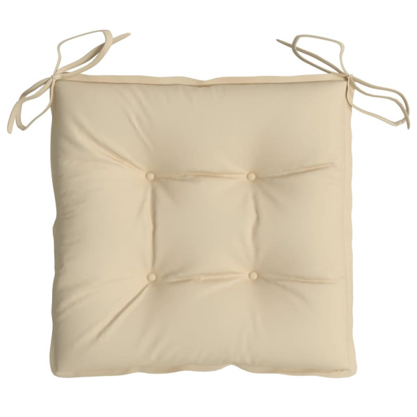 Cojines para palets 6 unidades tela Oxford beige 50x50x7 cm M 5