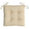 Cojines para palets 6 unidades tela Oxford beige 50x50x7 cm 5
