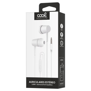Auscultadores 3,5 mm COOL Urso Stereo com Micro Branco H