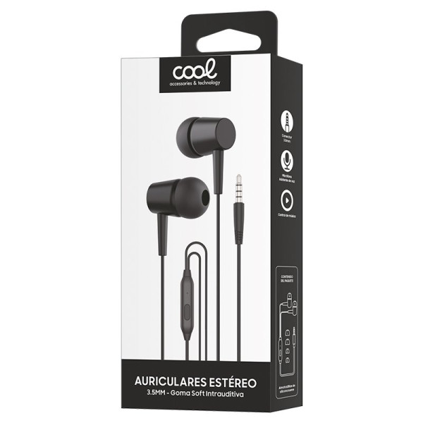 Auscultadores 3,5 mm COOL Urso Stereo com Micro Preto M 2