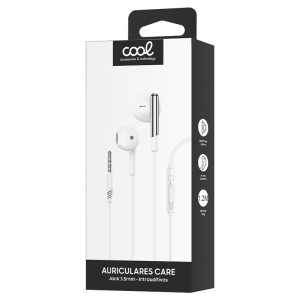Auriculares 3,5 mm COOL Care Stereo Con Micro Blanco H